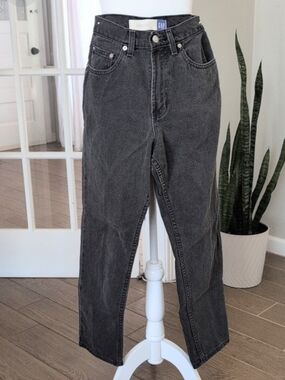 Vintage GAP Classic Women's Washed Black Leg Jeans 6 Ankle